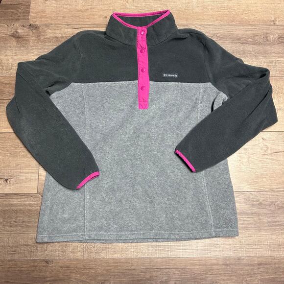 Columbia Women’s Fleece Pink & Gray Jacket - XL - Picture 3 of 8
